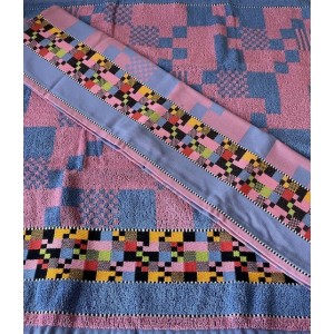Set Hand- en Theedoek - Soft Square - Pink